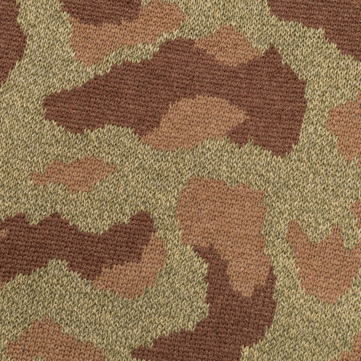 Kapital - 5G Camo Knit Vintage Crew Sweater - Khaki - UP THERE