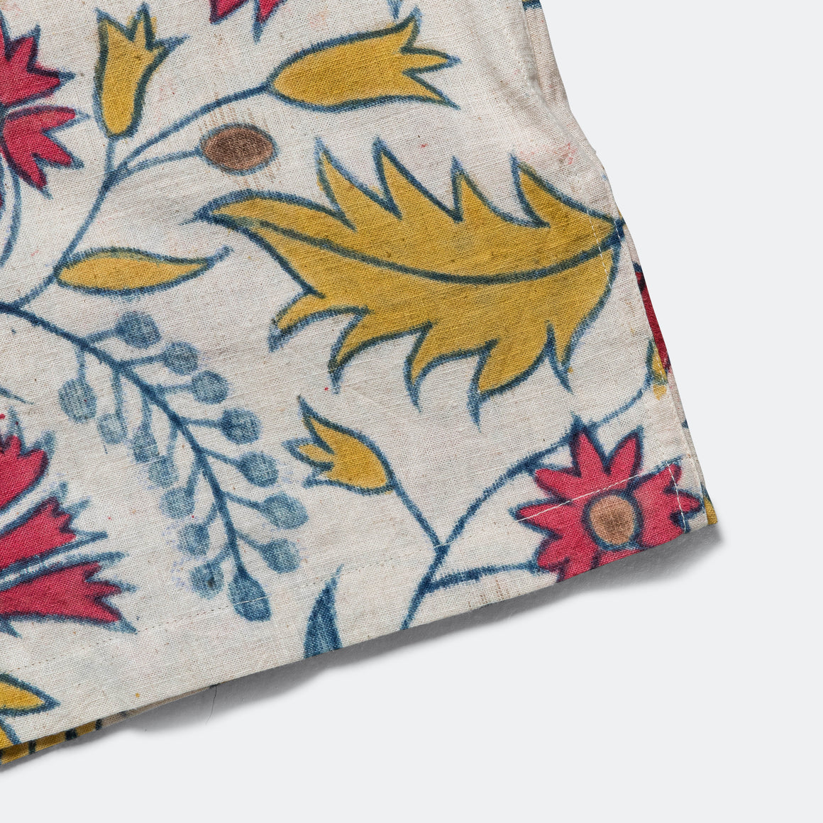Kartik Research - Long Sleeve Hand Painted Shirt - Ecru/Pink - UP THERE